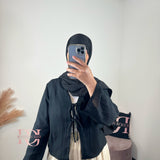 Blouse noeud, couleur noir