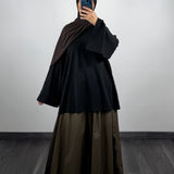 Jupe coton avec doublure, marron