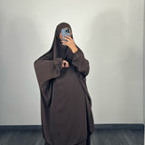 Jilbeb petit prix, couleur marron