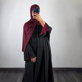 Kimono bi-color, noir/bordeaux