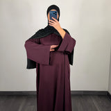 Abaya Mia, couleur prune