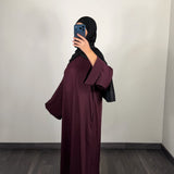 Abaya Mia, couleur prune