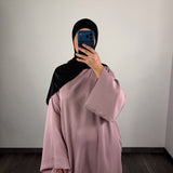 Abaya Mia, couleur taupe-rosé