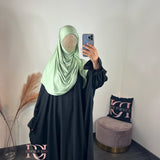 Hijab bambou, couleur vert pastel