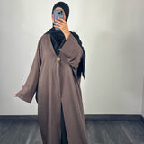 Kimono broche, couleur marron