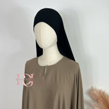Hijab à nouer, couleur noir
