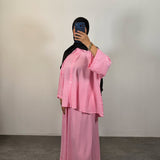 Ensemble carreaux, rose