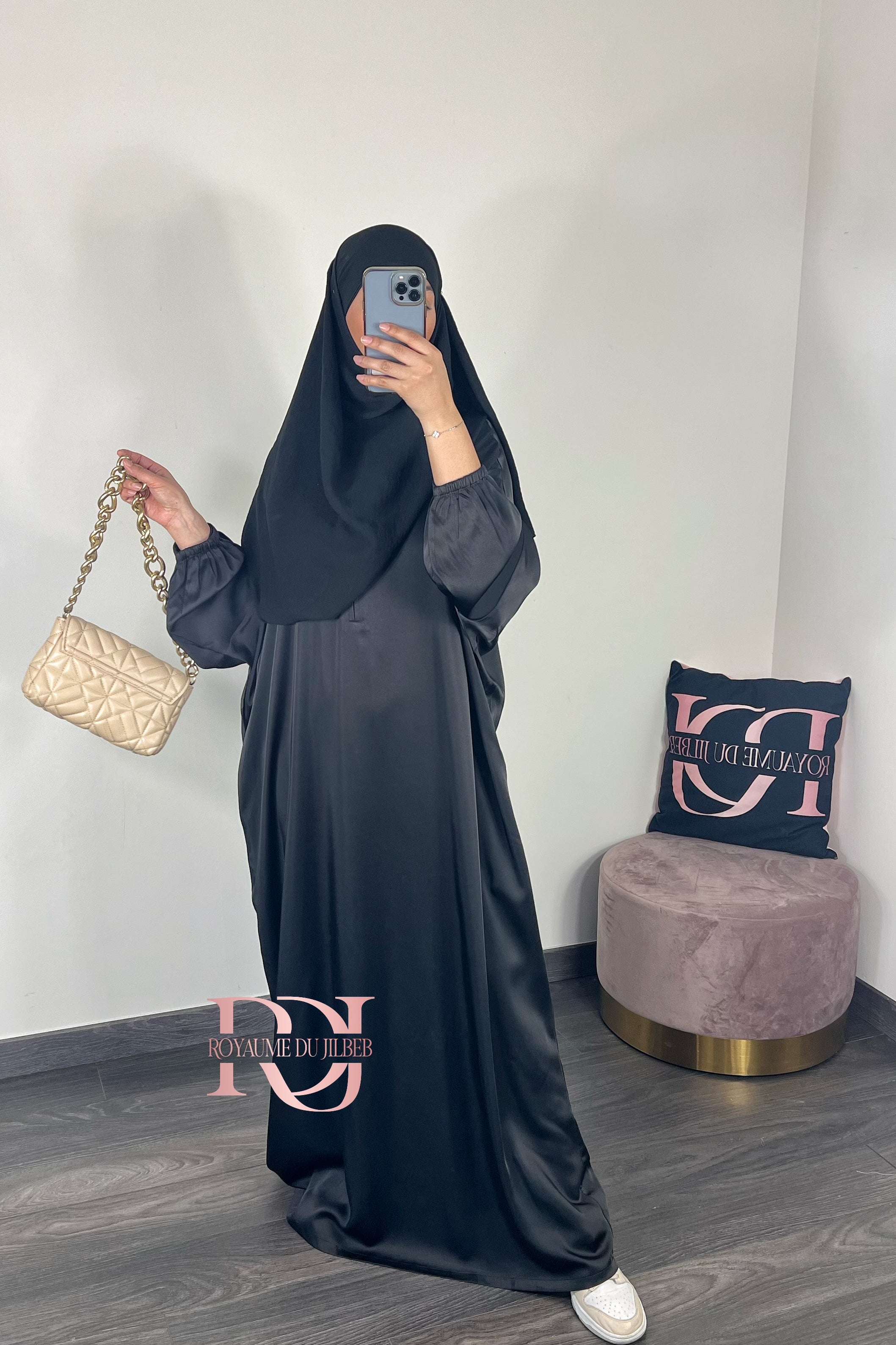 Abaya Manel avec zip (plusieurs couleurs)