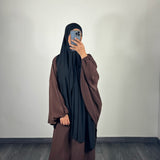 Abaya butterfly, couleur marron