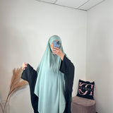 Khimar microfibre, vert d’eau long