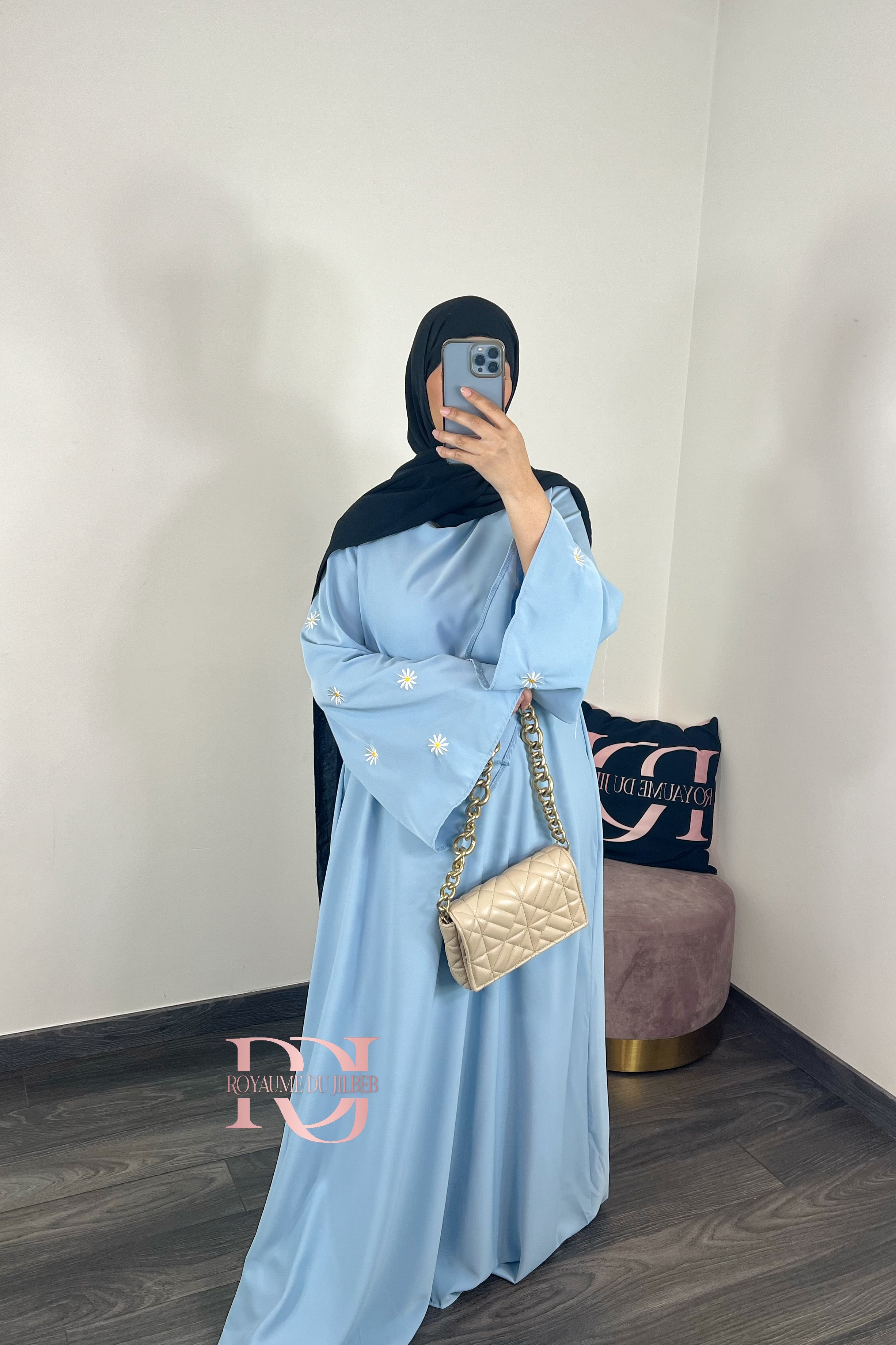 Abaya marguerite (plusieurs couleurs)