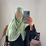 Hijab bambou, couleur vert pastel