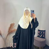 Hijab bambou, couleur jaune pastel