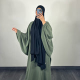 Abaya butterfly, couleur kaki