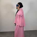 Ensemble carreaux, rose