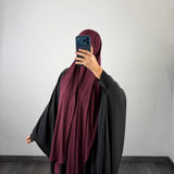Maxi hijab jersey premium infroissable, bordeaux