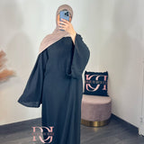 Abaya Lin, couleur noir