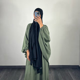 Abaya butterfly, couleur kaki