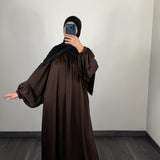 Abaya Lina, couleur marron