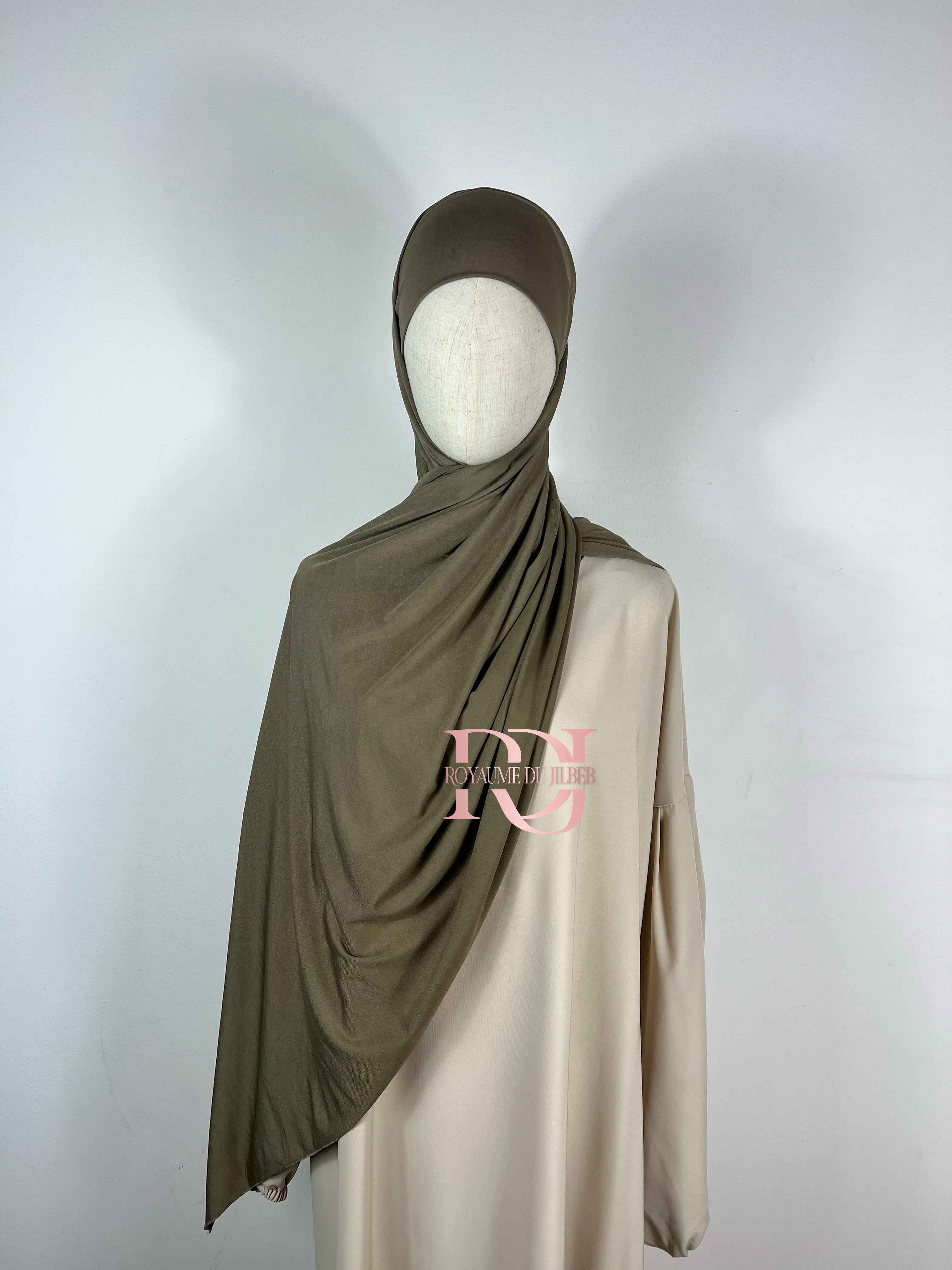 Hijab à nouer en jersey luxe premium (plusieurs couleurs)