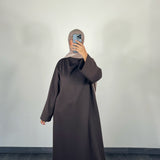 Abaya miraya, couleur marron