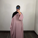 Abaya Mia, couleur taupe-rosé