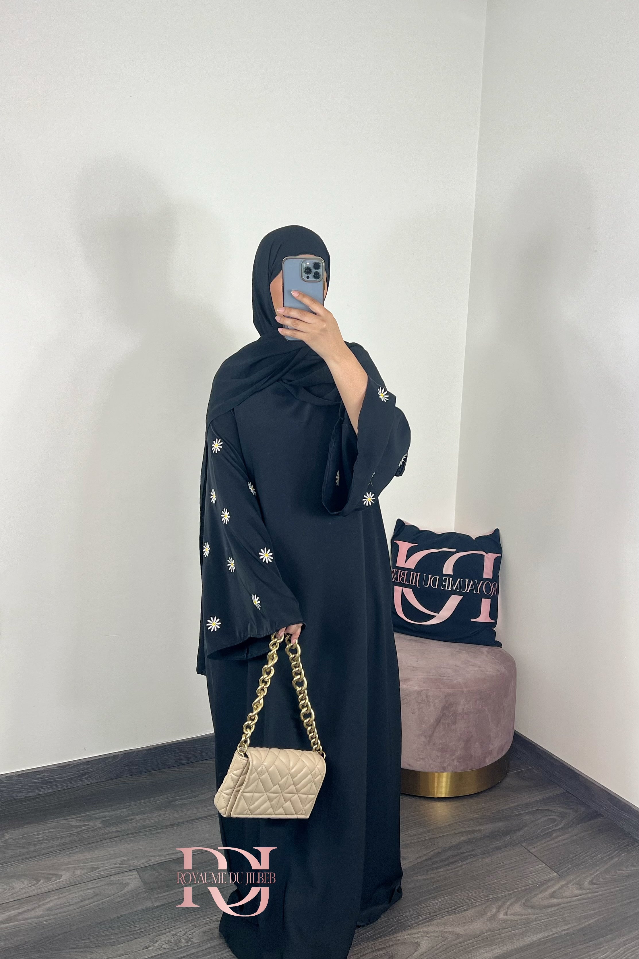 Abaya marguerite (plusieurs couleurs)