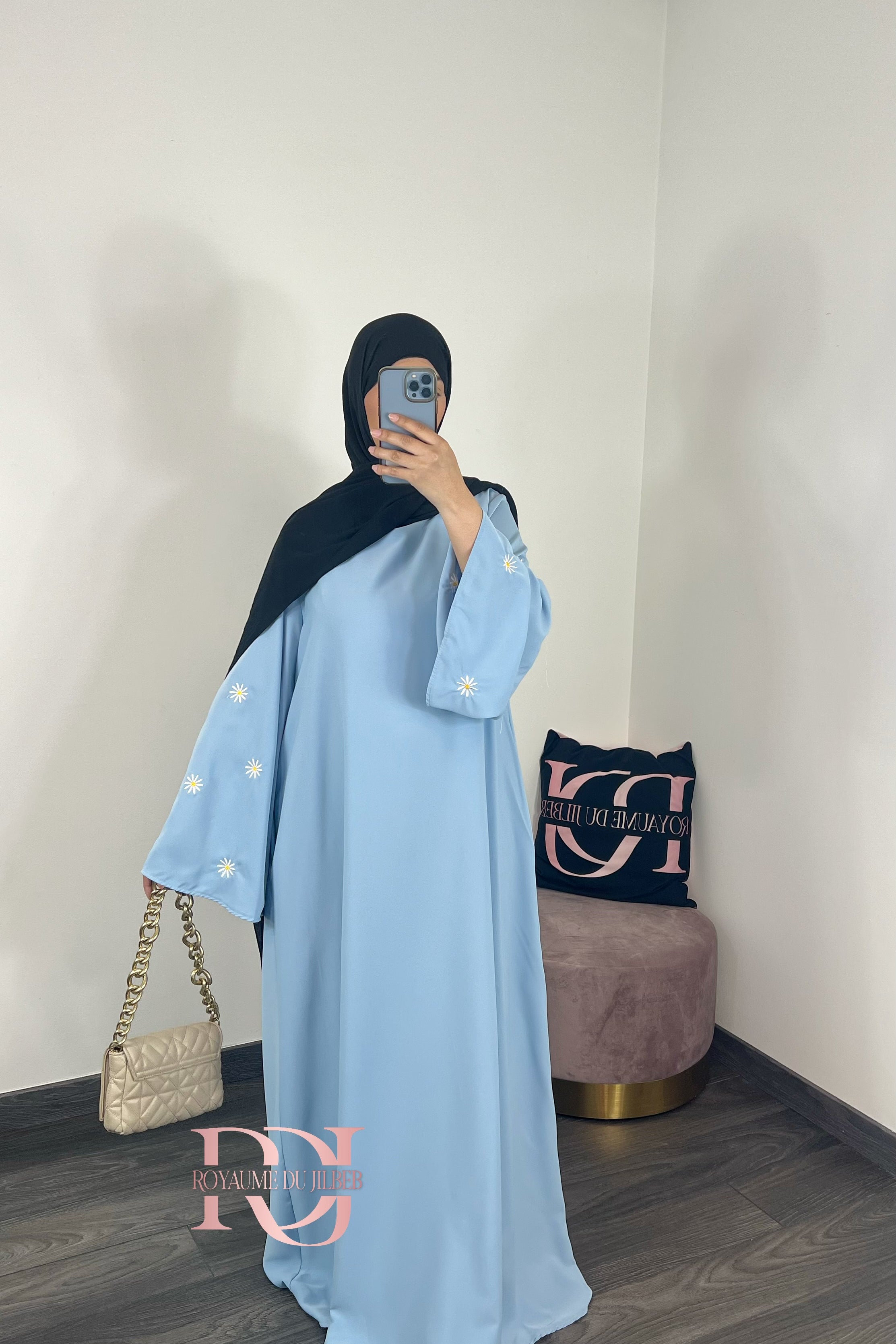 Abaya marguerite (plusieurs couleurs)