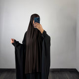 Maxi hijab jersey premium infroissable, marron