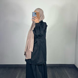 Ensemble parka imperméable avec jupe, noir