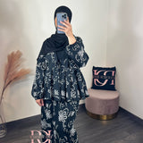 Ensemble coton Jade, couleur noir