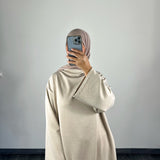 Abaya miraya, couleur beige