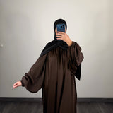 Abaya Lina, couleur marron