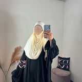 Hijab bambou, couleur jaune pastel