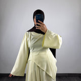 Ensemble asymétrique, jaune