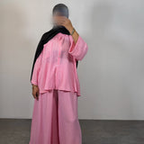 Ensemble carreaux, rose