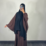 Abaya butterfly, couleur marron
