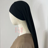 Hijab à nouer, couleur noir