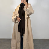 Trench manches ballons, beige