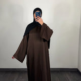 Abaya Mia, couleur marron