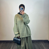 Pull oversize, couleur kaki