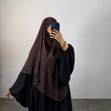 Khimar bambou, couleur marron