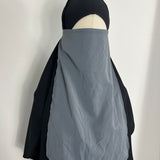 Half-niqab, couleur gris foncé