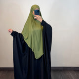 Khimar bambou, couleur kaki olive