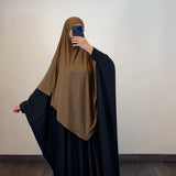 Khimar bambou, couleur marron café