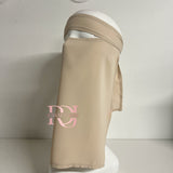 Niqab-bandeau soie de medine, couleur beige creme