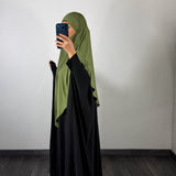 Khimar bambou, couleur kaki olive