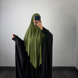 Khimar bambou, couleur kaki olive