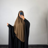 Khimar bambou, couleur marron café