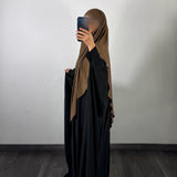 Khimar bambou, couleur marron café